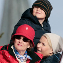 17. mars: Kongeparet, Kronprinsessen, Prinsesse Ingrid Alexandra, Prins Sverre Magnus og Prinsesse Astrid er alle til stede på Holmenkollsøndagen (Foto: Lise Åserud / NTB scanpix)